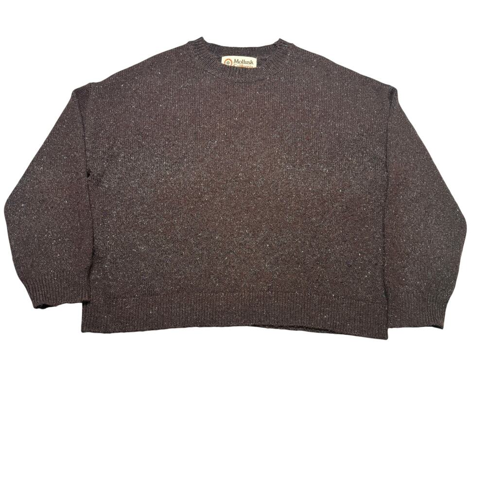 Mollusk California Speckled Knit Crewneck Sweater Wool Women's Large